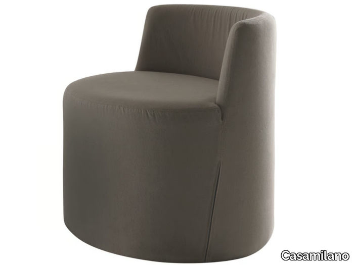 PETITE LEA - Fabric pouf with backrest _ Casamilano