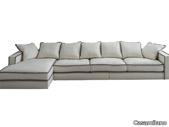 PILLOPIPE EVO GREEN - Sectional fabric sofa _ Casamilano