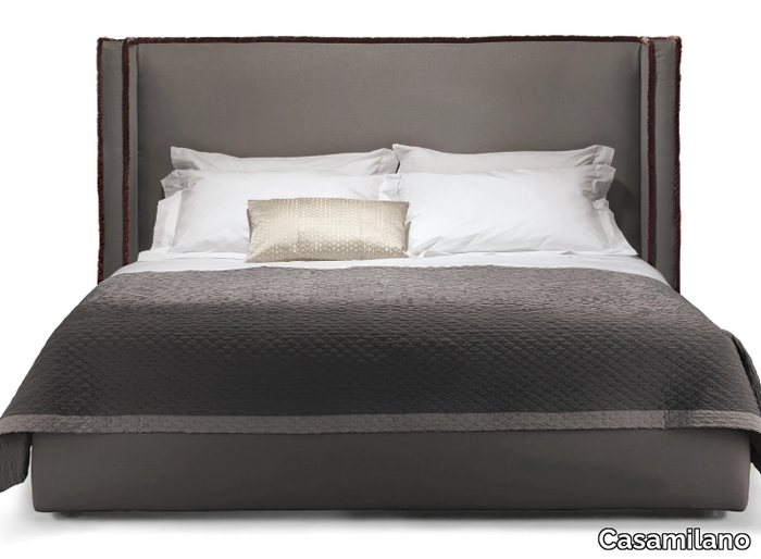 PILLOPIPE EVO - Fabric double bed with removable cover with upholstered headboard _ Casamilano