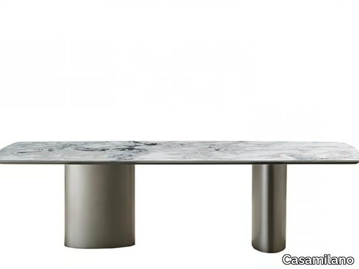 TANGERI - Rectangular marble table _ Casamilano