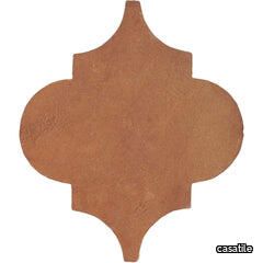 6.5 x 6.5 in. Arabesque Picket Tierra High-Fired Floor Tile