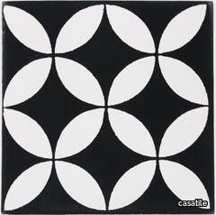 Terra Nova Mediterraneo Decorative Tile: Prisme Black & White