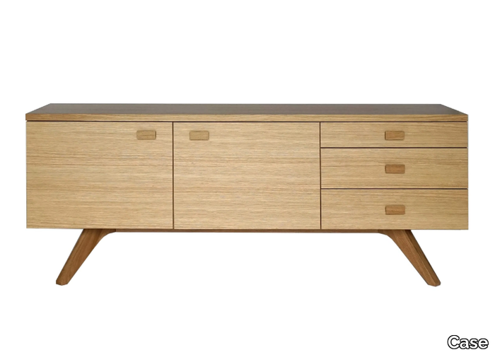 CROSS - Wood veneer sideboard _ Case