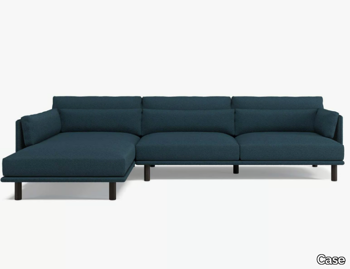 LINN - Sectional fabric sofa with chaise longue _ Case