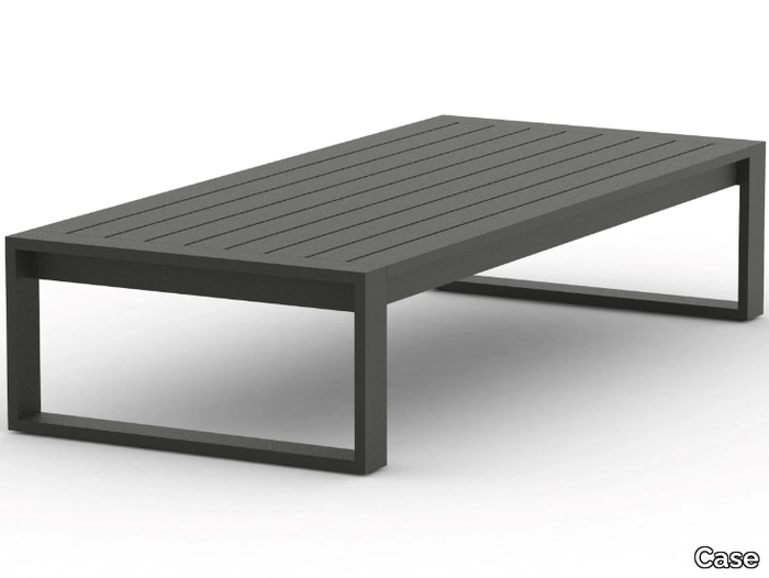 EOS - Rectangular powder coated aluminium coffee table _ Case