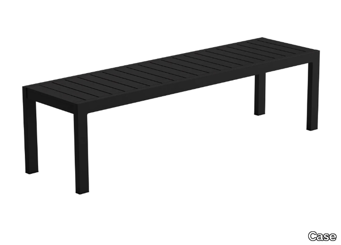 EOS - Powder coated aluminium garden bench _ Case