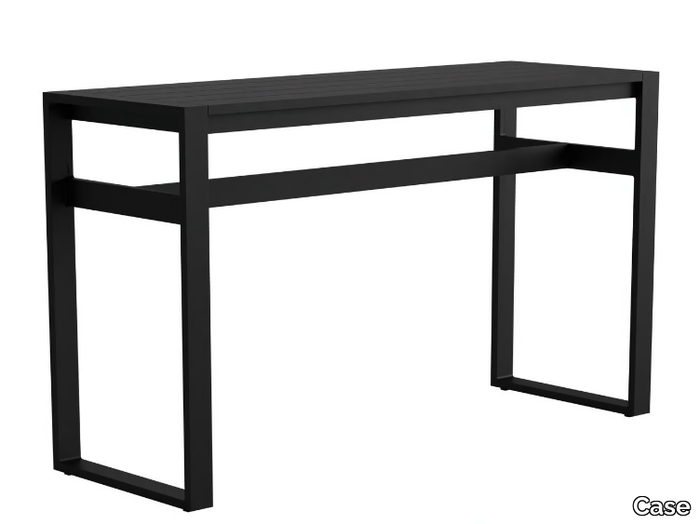 EOS - Rectangular powder coated aluminium high table _ Case