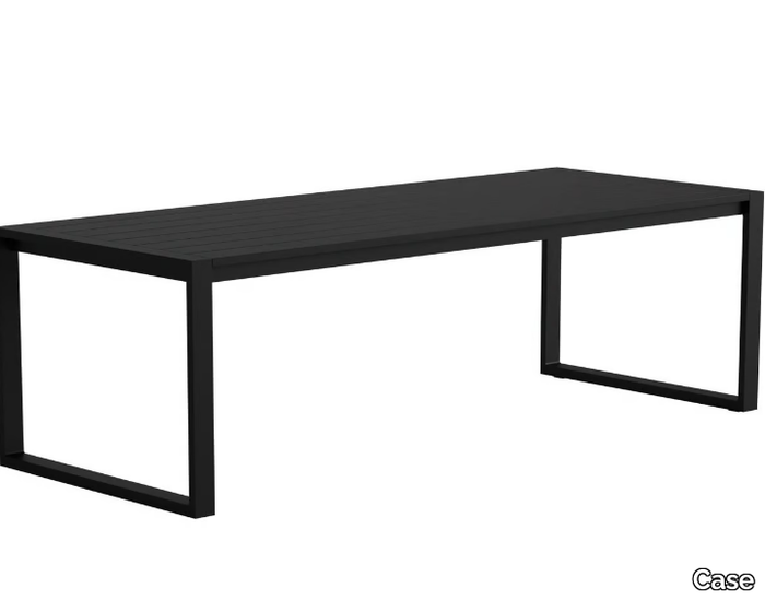 EOS - Rectangular powder coated aluminium table _ Case