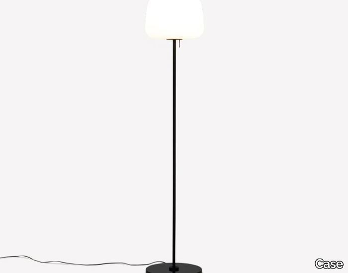 SOFT - LED opal glass floor lamp with dimmer _ Case