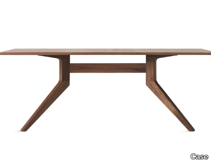 CROSS - Rectangular walnut table _ Case