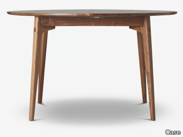 DULWICH - Extending round walnut table _ Case