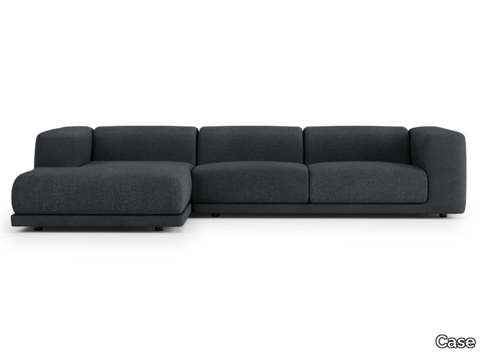 KELSTON - Sectional fabric sofa with chaise longue _ Case