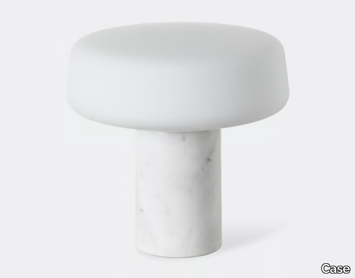 SOLID - LED Carrara marble table lamp _ Case