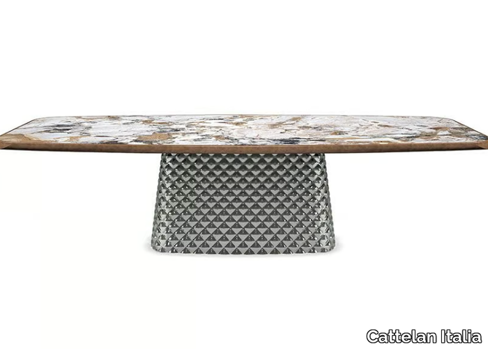 ATRIUM KERAMIK PREMIUM - Barrel-shaped ceramic table _ Cattelan Italia