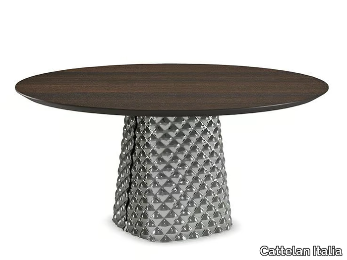 ATRIUM WOOD ROUND - Round wooden table _ Cattelan Italia