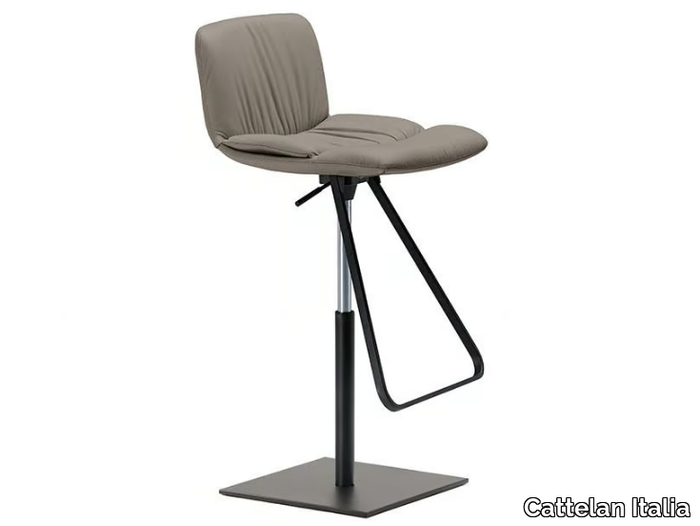 AXEL - Swivel stool height-adjustable _ Cattelan Italia