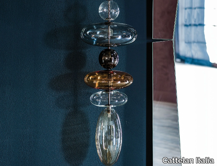 BABAN - Borosilicate glass pendant lamp _ Cattelan Italia
