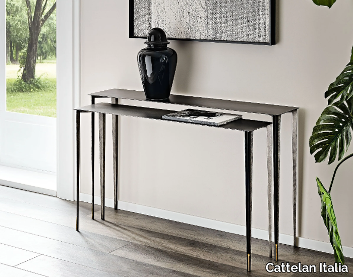 ETOILE - Rectangular steel console table _ Cattelan Italia