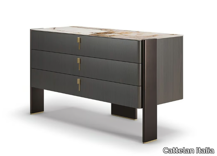 JULIAN - Wooden chest of drawers _ Cattelan Italia