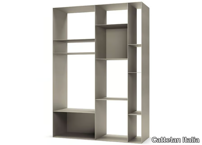 LATITUDE - Wall-mounted open modular bookcase _ Cattelan Italia