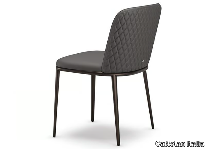 MAGDA ML COUTURE - Upholstered leather chair _ Cattelan Italia