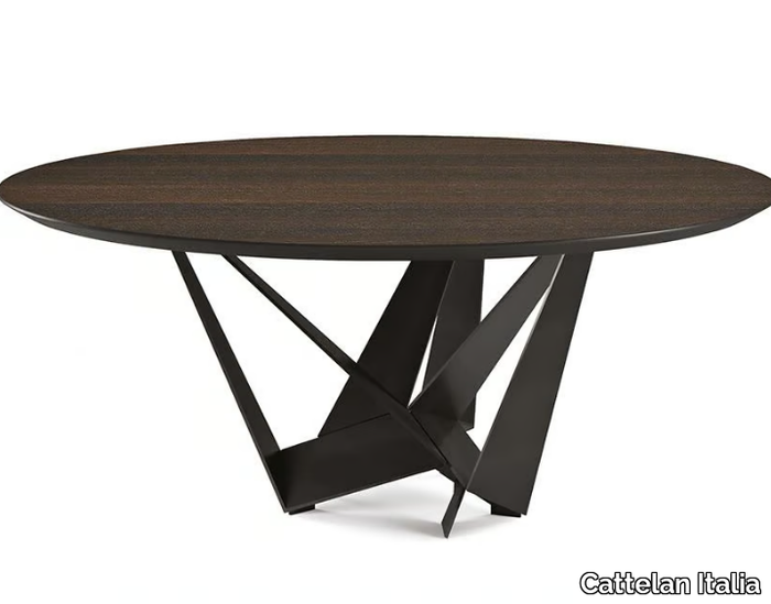 SKORPIO ROUND - Round wooden table _ Cattelan Italia