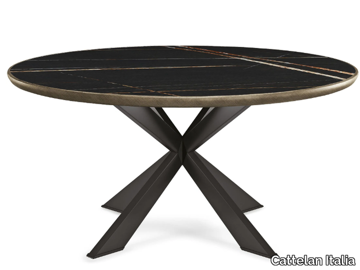 SPYDER KERAMIK PREMIUM ROUND - Round ceramic table _ Cattelan Italia