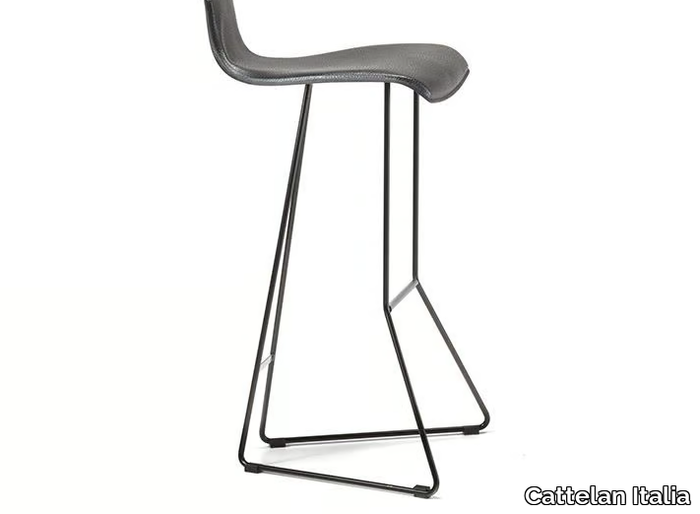 PEPE - High tanned leather stool _ Cattelan Italia