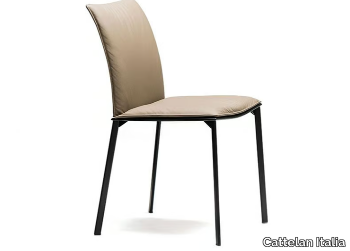 RITA - Leather chair _ Cattelan Italia