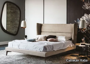 LUDOVIC - Double bed with high headboard _ Cattelan Italia