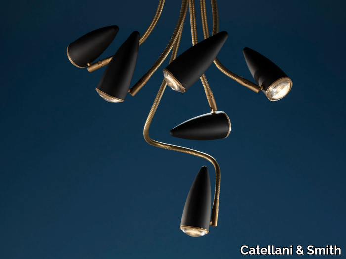 CICLOITALIA - LED swivel painted metal pendant lamp _ Catellani & Smith