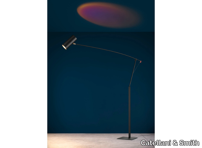 ETTORINO BIG - LED adjustable metal arc lamp _ Catellani & Smith