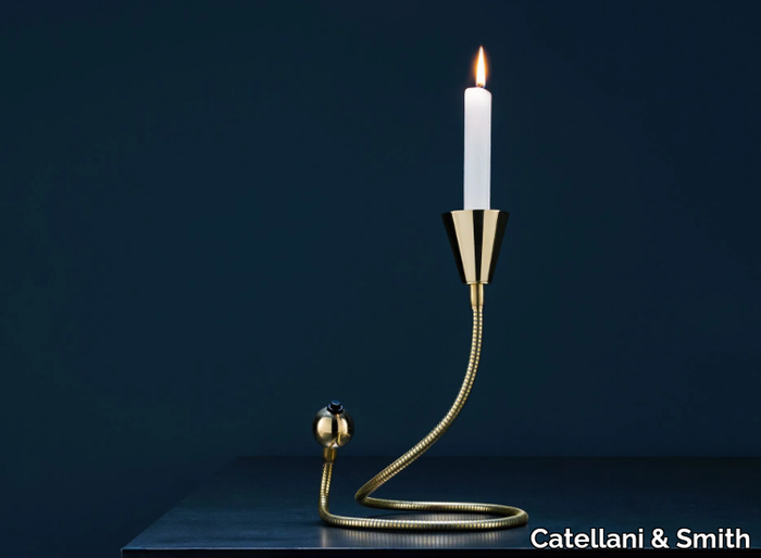 MIRACOLO - Brass candle holder _ Catellani & Smith