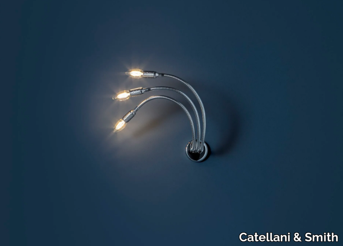 TURCIÙ - LED metal wall lamp with swing arm _ Catellani & Smith