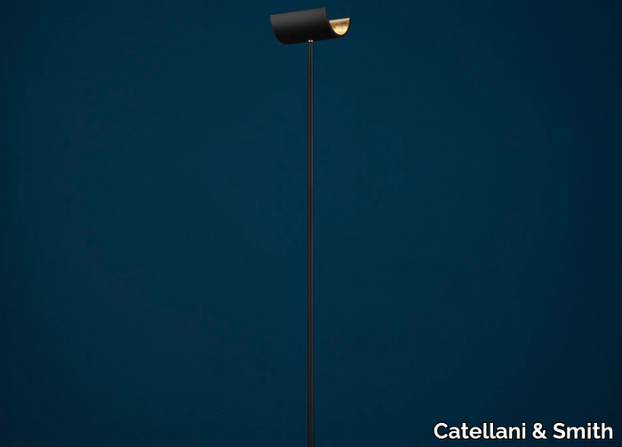 U. - LED painted metal floor lamp _ Catellani & Smith