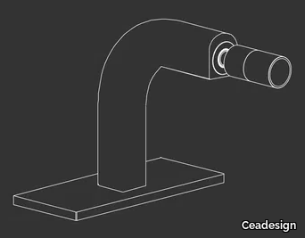 SIXTY 26 - Deck-mounted stainless steel sink spout _ Ceadesign