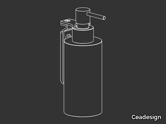 DOS 12 - Wall-mounted stainless steel Bathroom soap dispenser _ Ceadesign