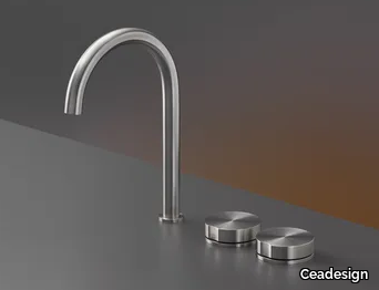 GIOTTO 16 - 3 hole washbasin tap with adjustable spout _ Ceadesign