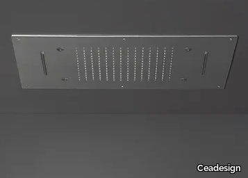 ACQUACHIARA 41 - Built-in rectangular 3-spray stainless steel overhead shower _ Ceadesign