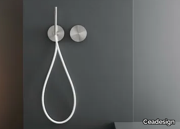 CIR 04 - Dual lever wall mounted mixer with hand shower _ Ceadesign