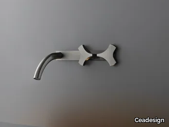 ZIQQ 01 - Wall mounted set of 2 individual taps _ Ceadesign