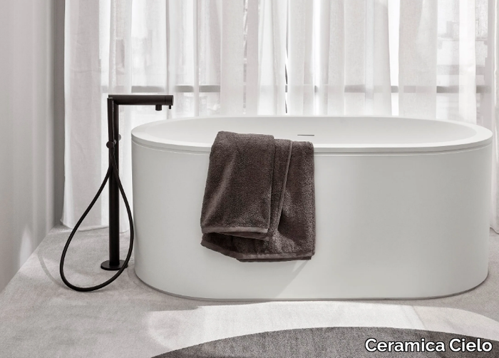 CIBELE - Freestanding Livingtec® bathtub _ Ceramica Cielo