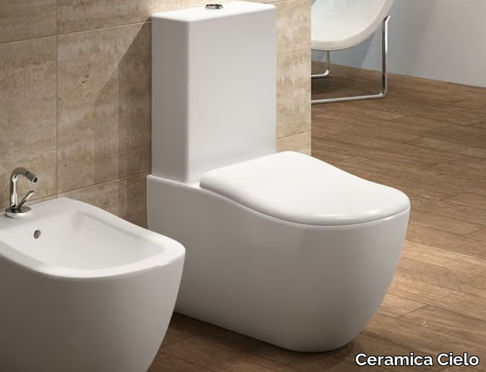 FLUID - Close coupled ceramic toilet _ Ceramica Cielo