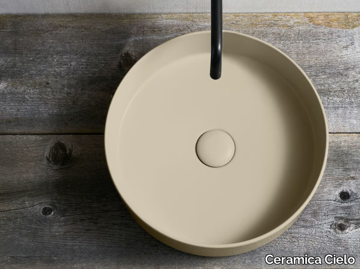 SHUI COMFORT - Countertop round ceramic washbasin _ Ceramica Cielo