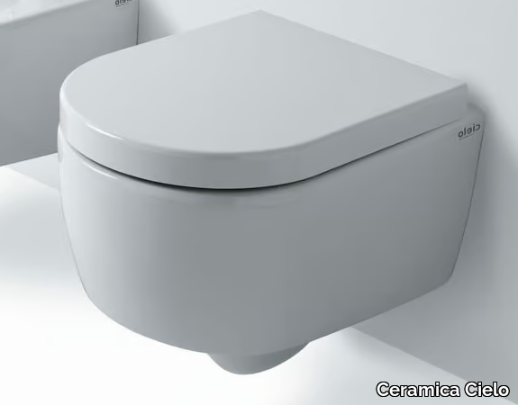 SMILE MINI - Wall-hung ceramic toilet _ Ceramica Cielo