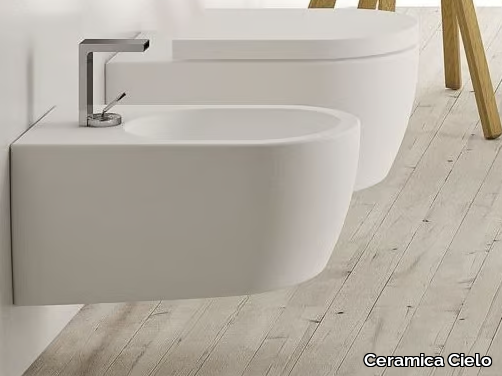 SMILE - Wall-hung ceramic bidet _ Ceramica Cielo