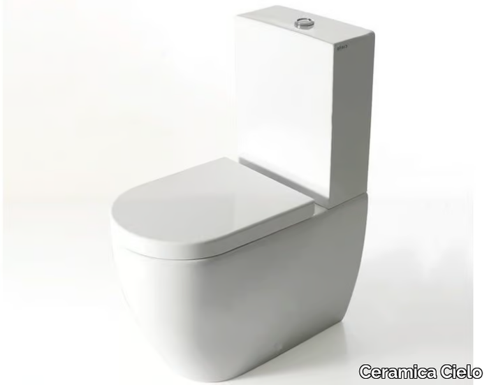 SMILE MINI - Close coupled Floor mounted ceramic toilet _ Ceramica Cielo