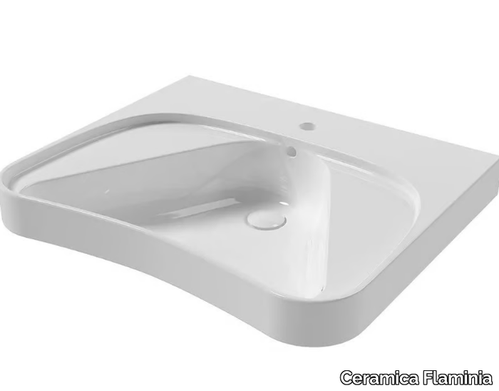 APP SOLUTION - Single washbasin with overflow _ Ceramica Flaminia