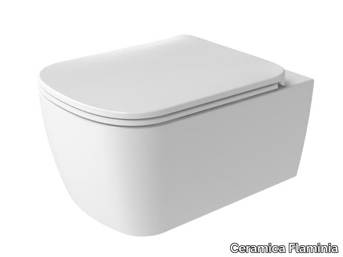 PLAY - Wall-hung ceramic toilet _ Ceramica Flaminia