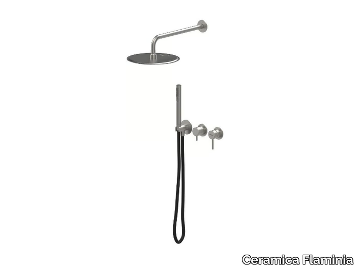 SET STIL - Wall-mounted stainless steel rain shower _ Ceramica Flaminia